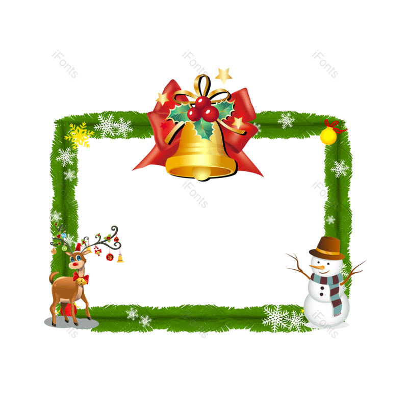 装饰图片,卡通元素,节日边框PNG,圣诞免抠素材